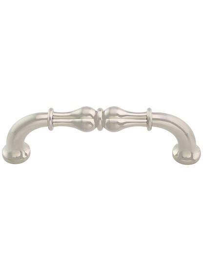 Bella Cabinet Pull 3 3/4 inch Center-to-Center in Satin Nickel.